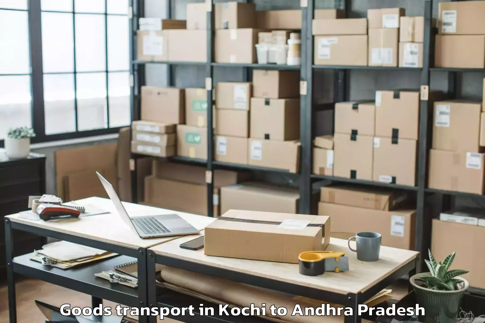 Top Kochi to Pendurthi Goods Transport Available